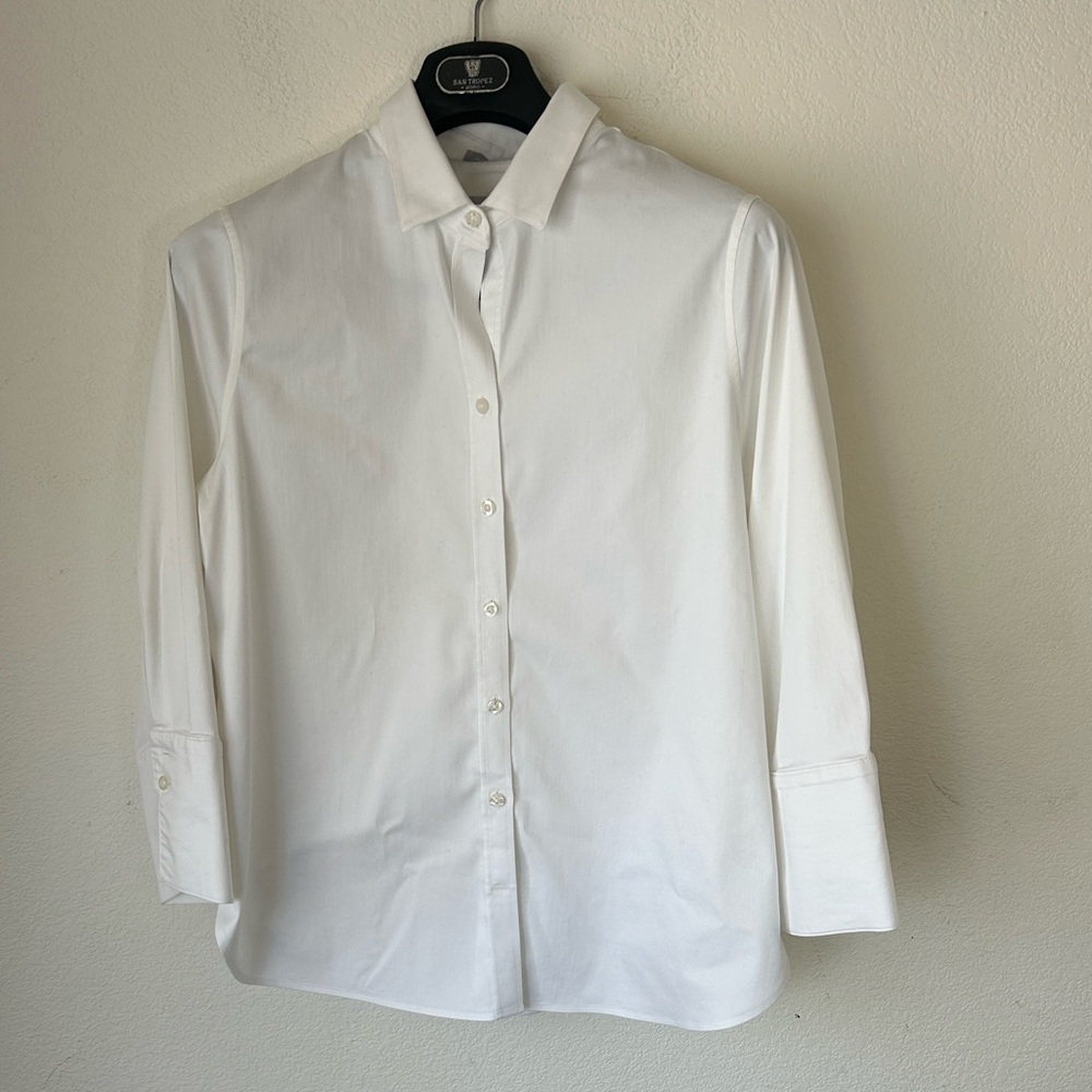 Chico's Crisp White Dress‎ Shirt